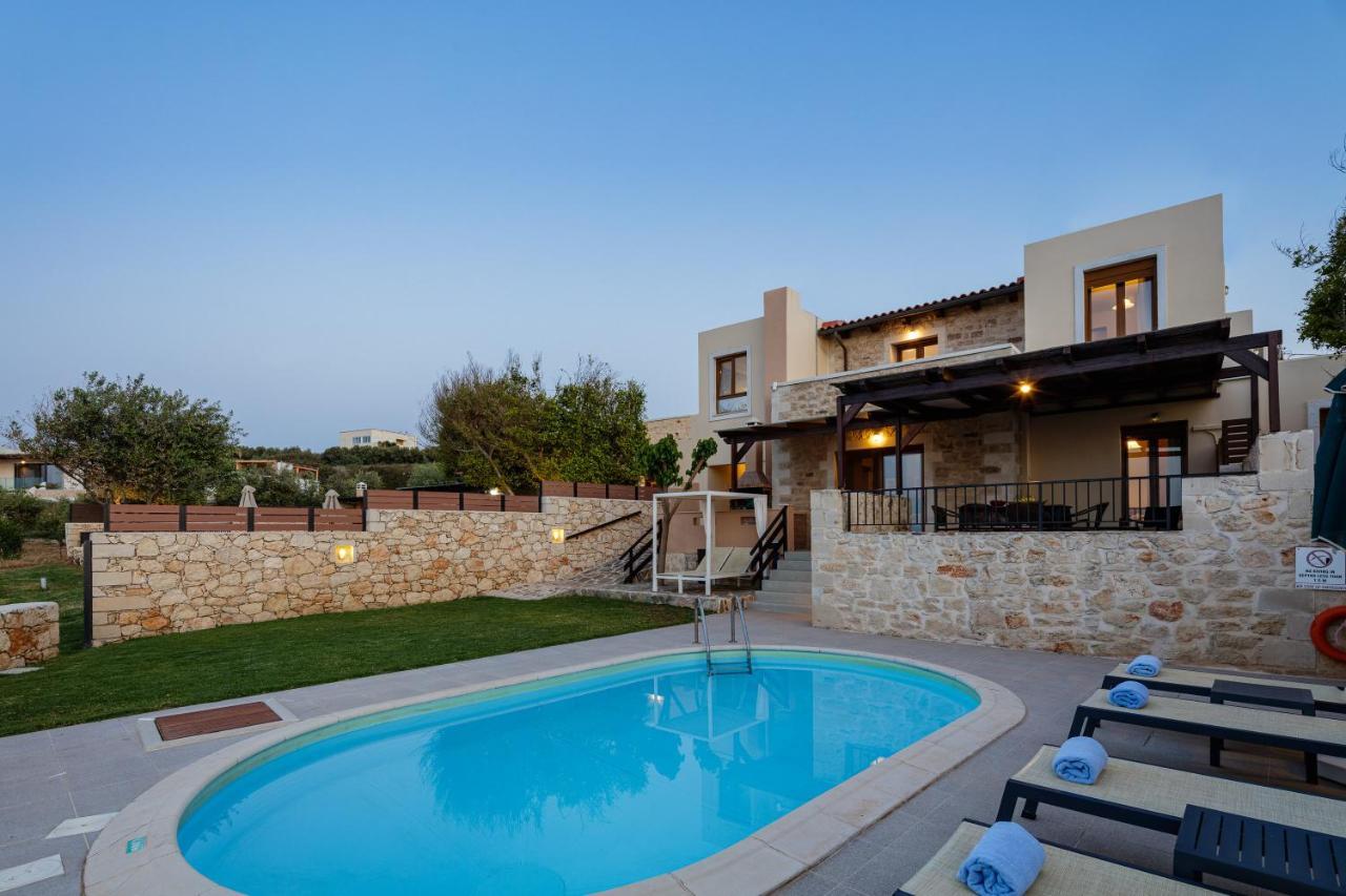 Stavromenos Villas - Private Pools & Seaview - 500M From Beach Екстер'єр фото