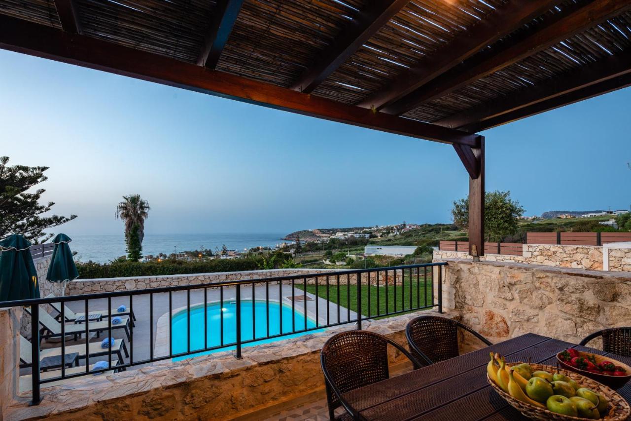 Stavromenos Villas - Private Pools & Seaview - 500M From Beach Екстер'єр фото