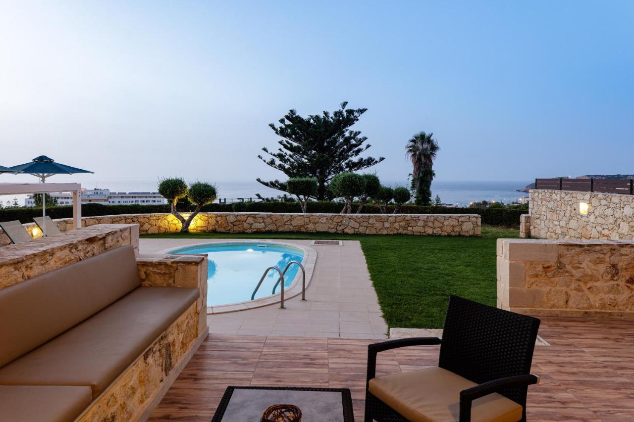 Stavromenos Villas - Private Pools & Seaview - 500M From Beach Екстер'єр фото