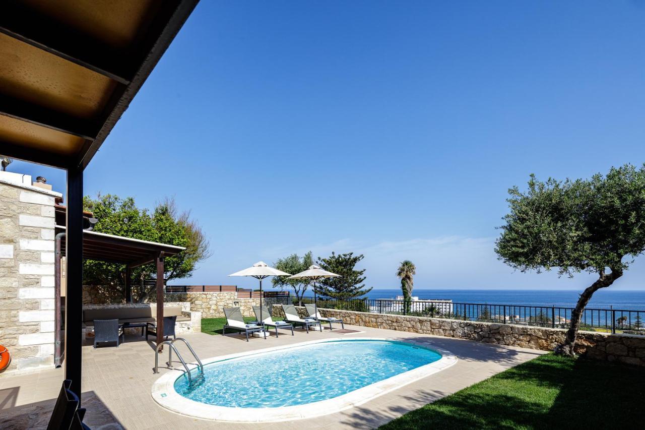 Stavromenos Villas - Private Pools & Seaview - 500M From Beach Екстер'єр фото